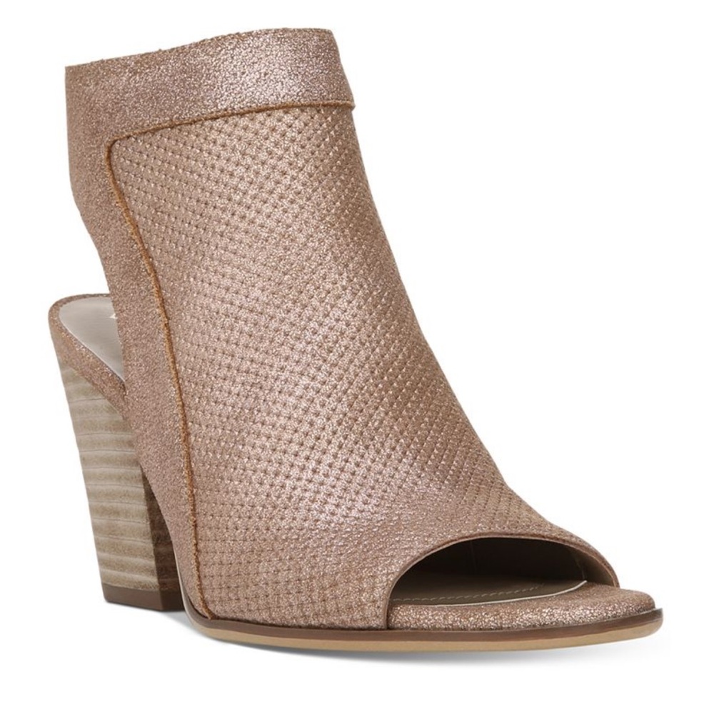NATURALIZER Leather Rose Gold Bootie SZ 6W